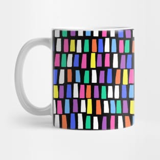 Multi-Colour Line Dash Pattern Mug